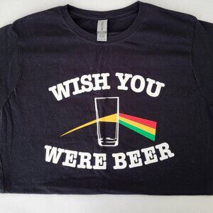 Mr. Brews Black Cotton Tee Shirt New Size L